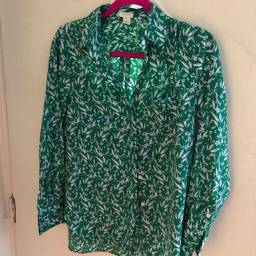 Polyester Button Down Shirt - image 1